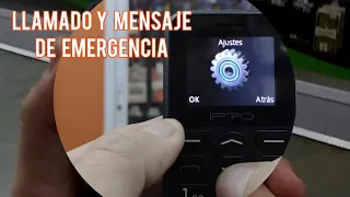 Celular Ipro F183 Llamadas Botón S.O.S Ideal Para Mayores Teclas- PROGRAMAR BOTON  DE EMERGENCIA