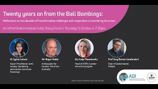 ADI Public Policy Forum: 20 years on from the Bali Bombings