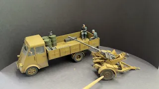 Tamiya 1/35 German 3.5 Ton Truck and 3.7cm AA, Part 9 Final