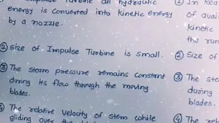 Difference  between  Impulse Turbine and  Reaction  Turbine