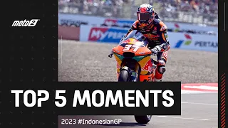 Top 5 Moto2™  Moments ✊ | 2023 #IndonesianGP