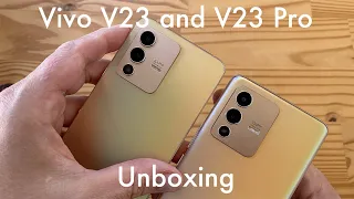 Vivo V23 and V23 Pro ($400/$520) unboxing: dual 50MP selfie cam!