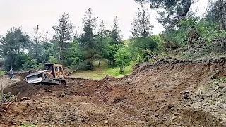 Forest road construction by Dozerci Ahmet #bulldozer #caterpillar #heavyequipment #dozer #work