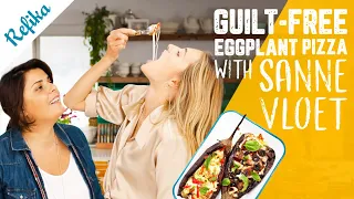 Healthy Eggplant Pizza Recipe with Sanne Vloet 🍆 How to Make Low Carb Pizza At Home? IT'S SO EASY!