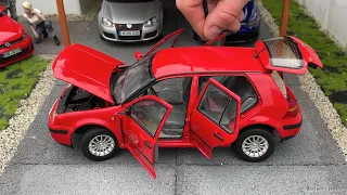 1:18 Volkswagen Golf IV 1.6 SR 5-door, Tornado red - China dealer model [Unboxing]