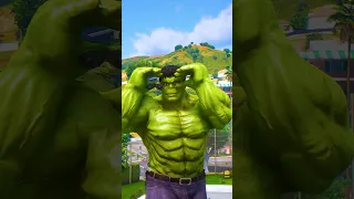 GTA V SPIDER-MAN SAVES HULK IN PAIN 🥵| #shorts