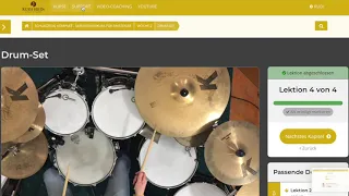 Jahreskurs "Schlagzeug kompakt" für Anfänger - für alle die gerne online Schlagzeug lernen wollen!