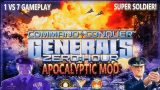 SUPREME COMMANDER VS USA, GLA. CHINA, US AIR FORCE! C&C Generals Zero Hour 2024 APOCALYPTIC MOD.