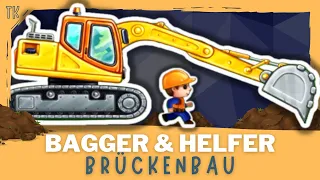 Bagger & Baufahrzeuge ⭐ Wir bauen eine Brücke [ Kindervideos | Kinderfilme ] #telekids