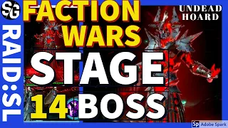 [RAID SHADOW LEGENDS] STAGE 14 BOSS BATTLE UNDEAD FACTION WAR CRYPTS