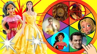 Beauty and the Beast Movie & Elena of Avalor Spin The Wheel Game! Fun with Toy surprises!