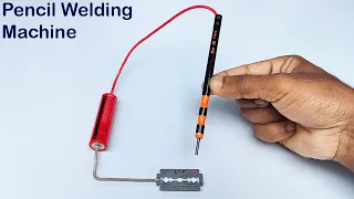 How To Make Simple Pencil Welding Machine At Home With Blade | DIY 12 Volt Welding Machine