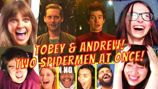 REACTORS JAW DROPPED at TOBEY & ANDREW TWO SPIDER-MEN SCENE - SPIDER MAN NO WAY HOME MOVIE REACTIONS