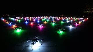 1,000 drones fly in formation! Watch the breathtaking show in China
