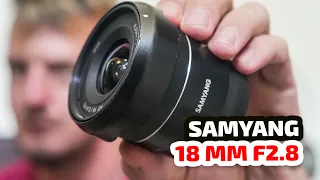 Объектив для влога на полный кадр — Samyang 18mm f2.8. Все хорошо кроме одного. Опыт использования