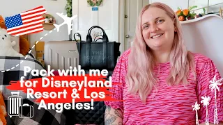 Pack with me for Disneyland Resort & Los Angeles! California October 2023 | adoseofapril