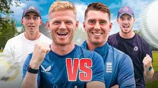 ENGLAND CRICKETERS vs VILLAGE CRICKETERS: Fastest to 50 challenge!