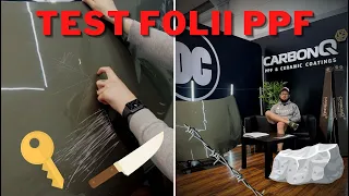 MOCNY TEST FOLII PPF - CZY WYTRZYMA? #detailingvlog​​ #67