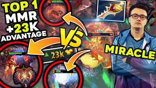 Miracle vs TOP-1 MMR - EPIC 23k Networth Rapier Comeback - Signature Hero Dota 2