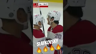 Slafkovsky SCORES! He is HOT RIGHT NOW🔥 #habs #nhl #gohabsgo #hockey