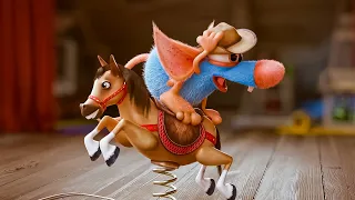 Cowboy - Rattic Mini Comedy Video + More Cartoons for Kids