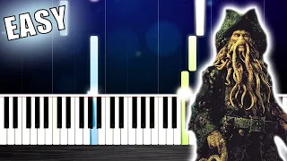 Pirates of the Caribbean 2 - Davy Jones - EASY Piano Tutorial by PlutaX