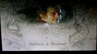 the Lord of the Rings: the Fellowship of the Ring (2001, 02) DVD Menu Walkthrough