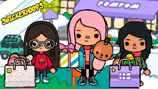 Snickerhoops Goes Shopping with Baby Mia and the Sparklies | Toca Life World Games to Play