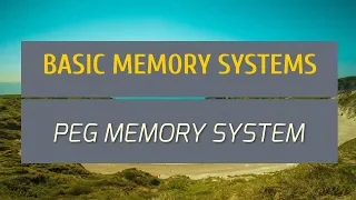 Learn memory techniques with Chris M Nemo:  Peg Memory System