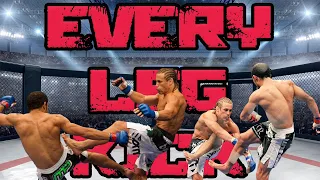 Every José Aldo Leg Kick To Urijah Faber