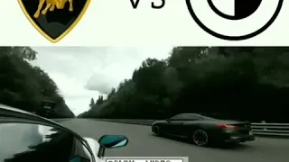 LAMBORGINI VS BMW || 800+ VS 800+ || Hours power || race video clip in real life