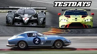 Speed 8, Vantage GTE, I30n TCR, GT40, XJR9, Huracan GT3, 275, .. 2019 Testdays Spa