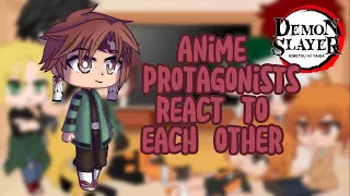 Anime characters react to each other // part 2 // Demon Slayer