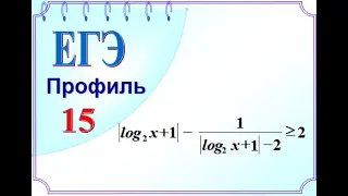 ЕГЭ Задание 15 Логарифмическое неравенство с модулем