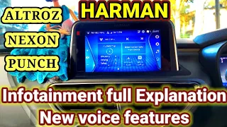 ALTROZ | NEXON | PUNCH  |HARMAN Infotainment system fully explained | New Voice Features added |