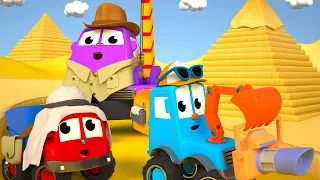 FRIENDS ON WHEELS EP 41 - MIGHTY MACHINES ARE VISITING A PYRAMID WITH TRAPS