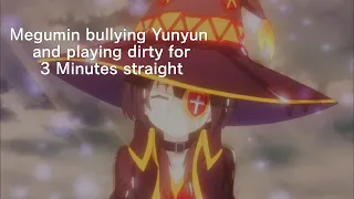 Megumin bullying Yunyun and playing dirty for 3 Minutes straight