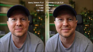 Sony 24mm f1.4 GM VS. Tamron 17-28mm as a YouTube Lens - Video Showdown!