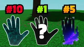 The Top 10 Gloves That Are The MOST WORTH GETTING! (2024) | Slap Battles