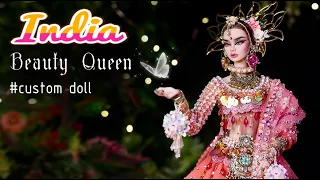 INDIA - Beauty Queen Doll - national costume doll - OOAK Doll - Custom doll - Sang Bup Be