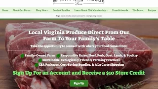 How Spring House Farms used GrazeCart to build their custom website