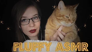 Fluffy ASMR feat. Cat 🌟 Whisper, Fluff on the Ears, Brushing | Binaural HD ASMR