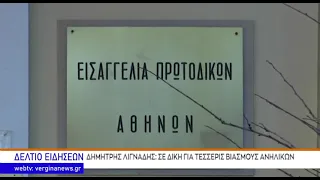 ΔΗΜΗΤΡΗΣ ΛΙΓΝΑΔΗΣ: ΣΕ ΔΙΚΗ ΓΙΑ ΤΕΣΣΕΡΙΣ ΒΙΑΣΜΟΥΣ ΑΝΗΛΙΚΩΝ