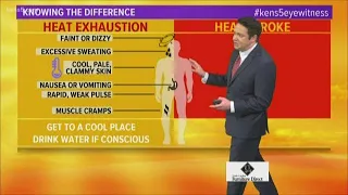 Spotting the signs of heat stroke and heat exhaustion