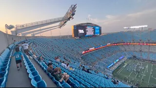 Carolina Panthers Game vs Detroit Lions- Sitting at the tip top of Bank of America Stadium