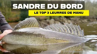 Pêche du sandre en canal et rivière lente : le Top 3 leurres de Manu