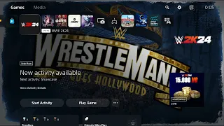 WWE 2K24 - Start UP Screen + FULL Menu Walkthrough - PS5