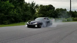 Lexus isf massive burnout