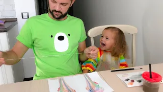 РИСОВАНИЕ НИТЯМИ | Thread Painting For Kids