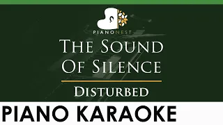 Disturbed - The Sound Of Silence - LOWER Key (Piano Karaoke Instrumental)